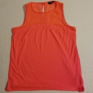 Bright coral top